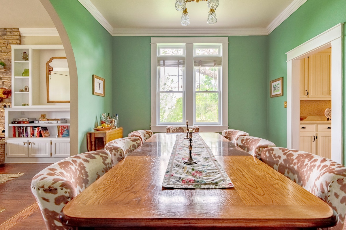 Porch view — rocking chairs and sunset views